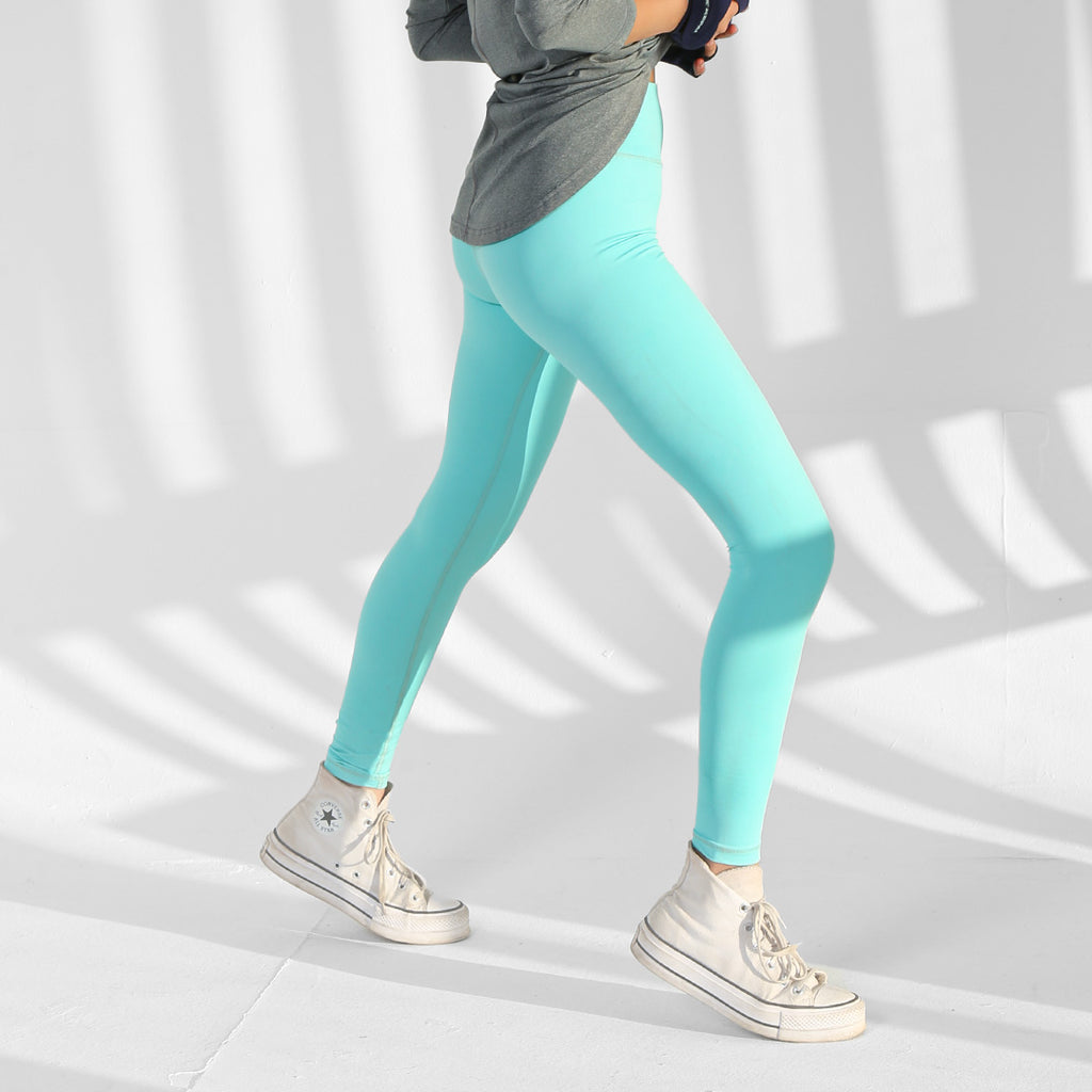 Patterned Sport Leggings Mint Green, TESSITURA