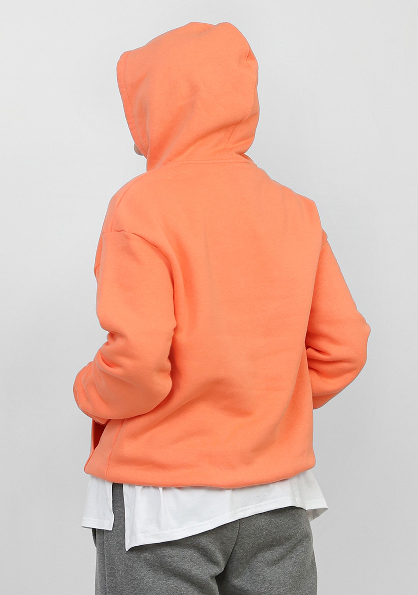 Doe Oversized Fleeced Hoodie - Orange