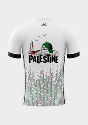 Palestine White Soccer T-shirt