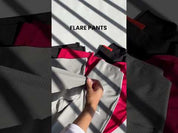 High Waist Ribbed Flare  Pants