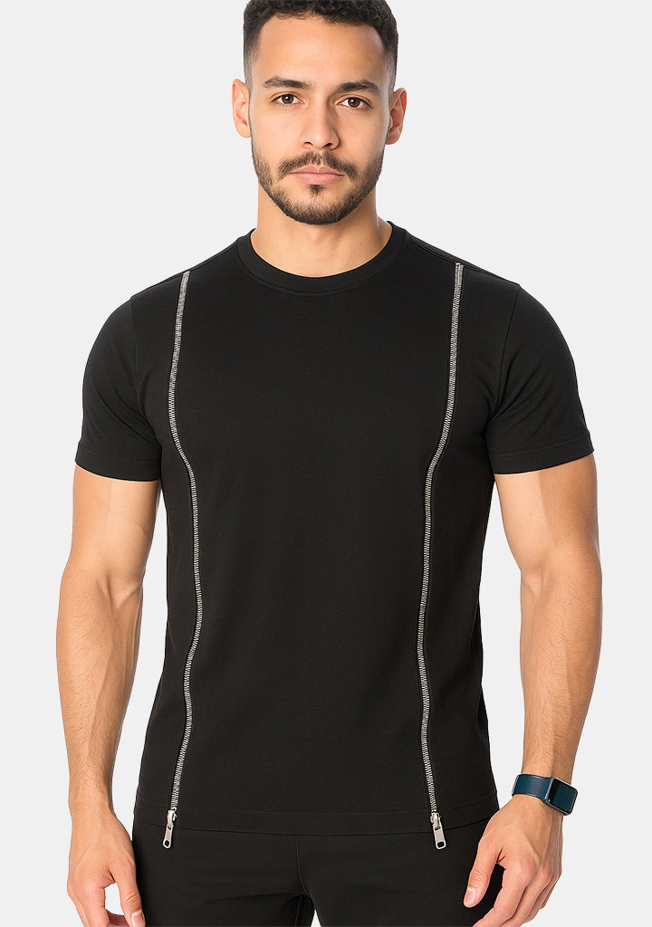 Agu front Zipper t-shirt