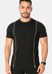 Agu front Zipper t-shirt