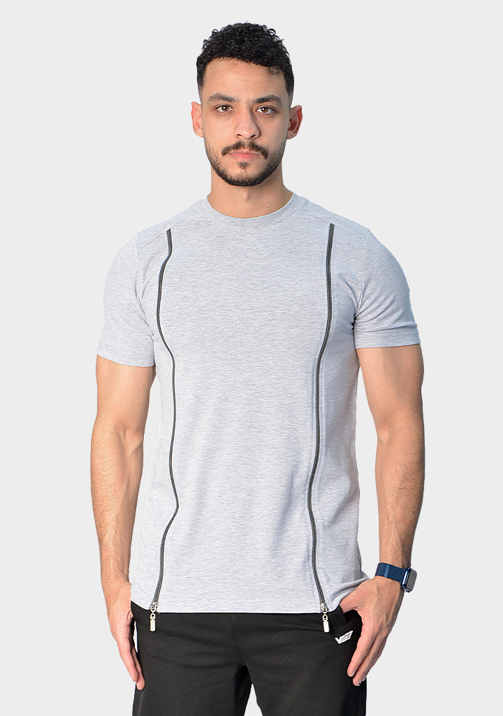 Agu front Zipper t-shirt
