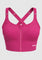 Doe High Support Adjustable Sports Bra – front view , pink