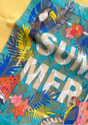 T-shirt - Flamingo yellow Print