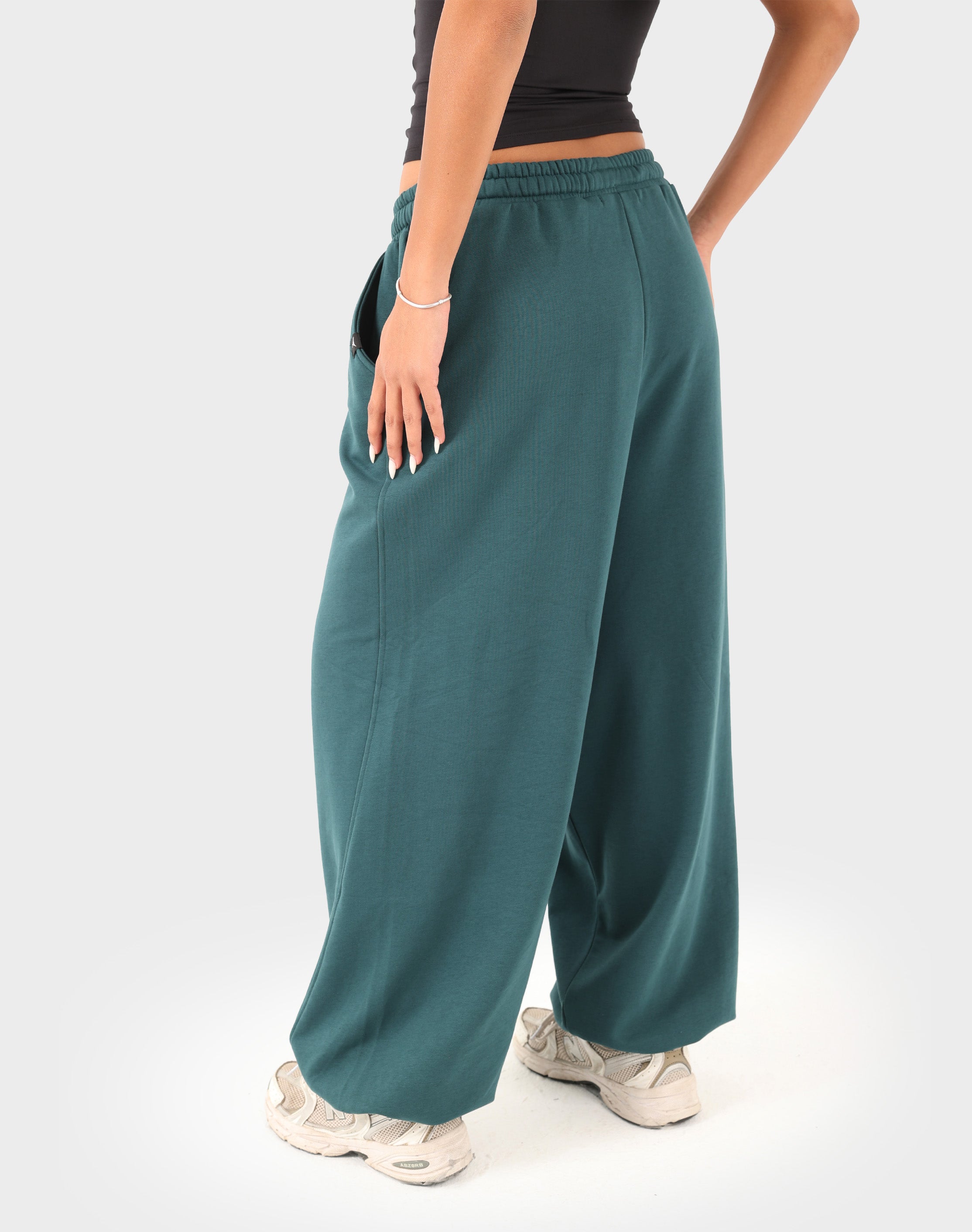 Teal green Doe Cloud Fit Pants — back view
