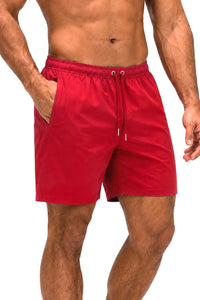 Viga solid swimming shorts for men by Champs Land — front view