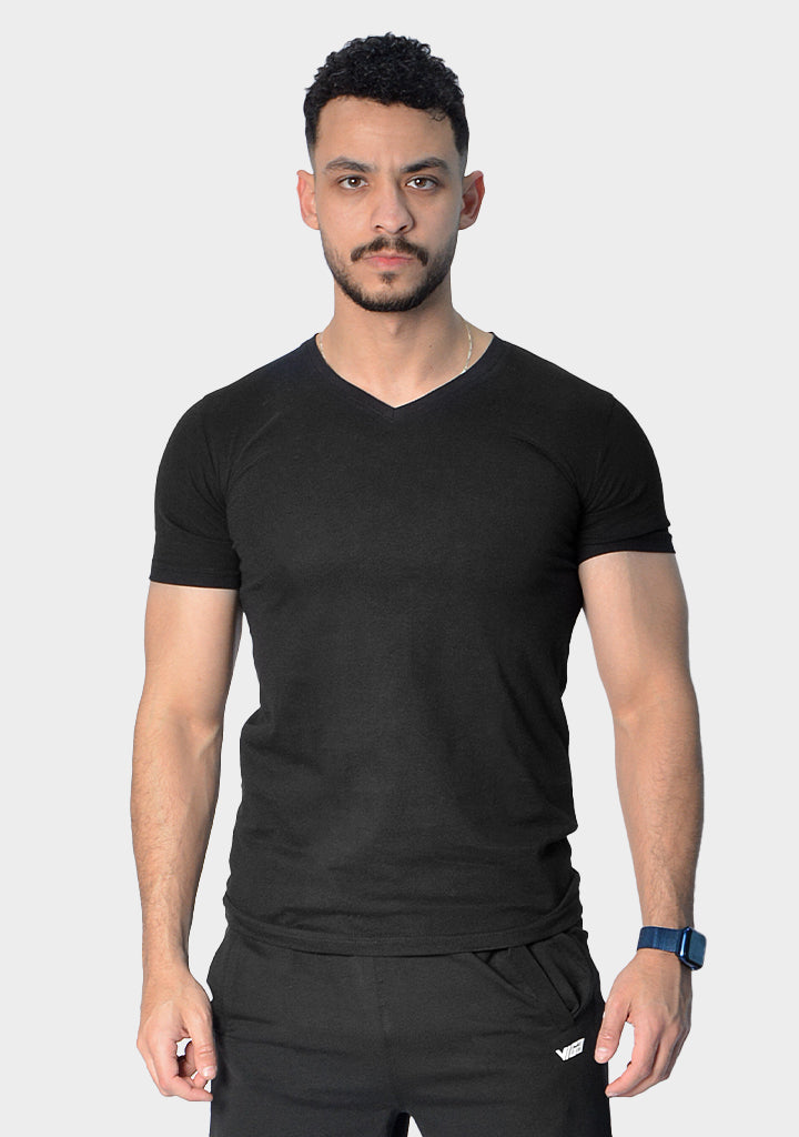 Cotton V-neck T-shirt