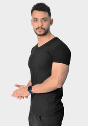 Cotton V-neck T-shirt