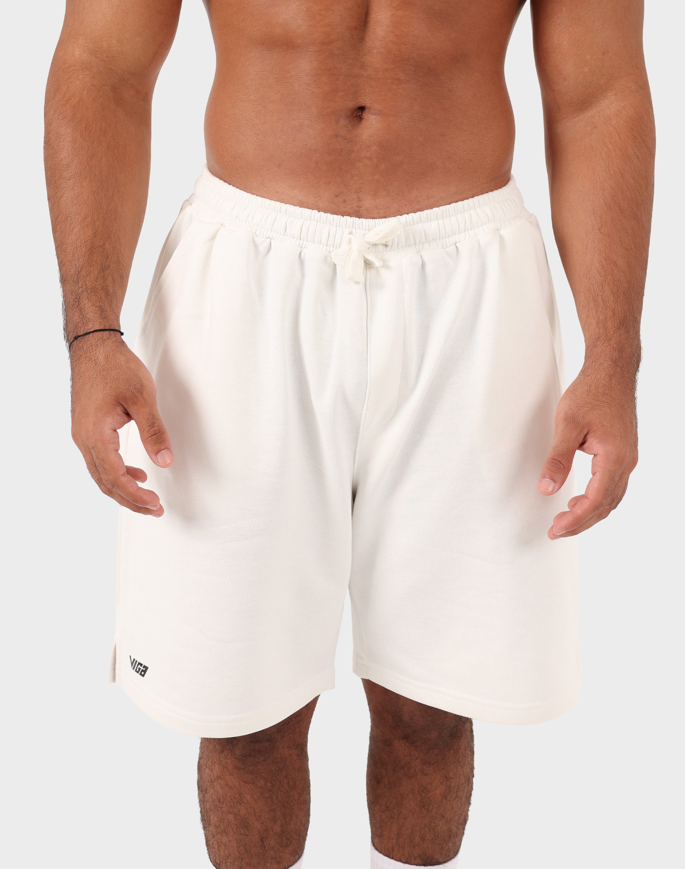 White Viga 24/7 milton shorts — everyday cotton shorts