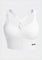 Doe High Support Adjustable Sports Bra – front view , white