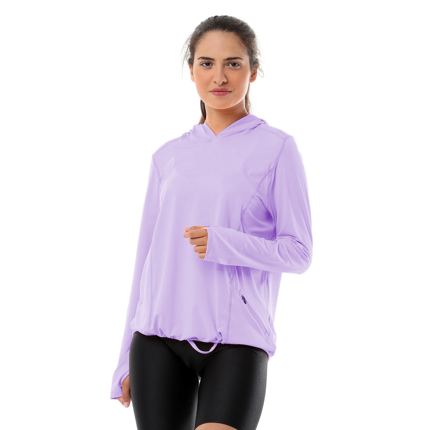 Doe Relaxed Fit Hoodie - front view, purple