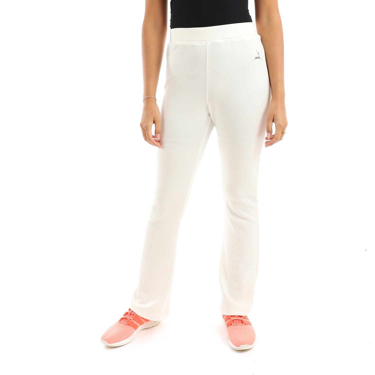 High waist flare yoga pants - Off white/ Grey - Champsland