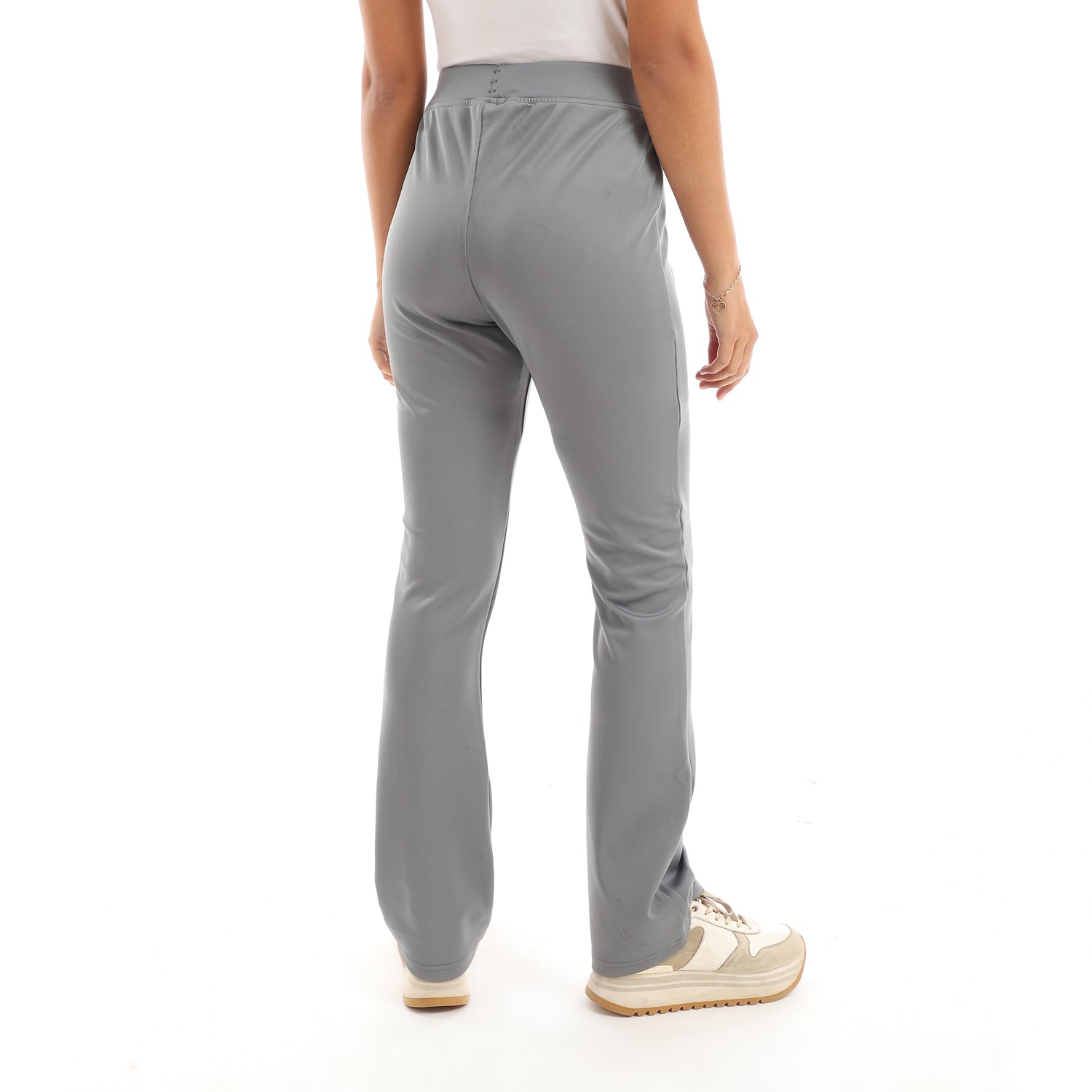 High waist flare yoga pants - Off white/ Grey - Champsland