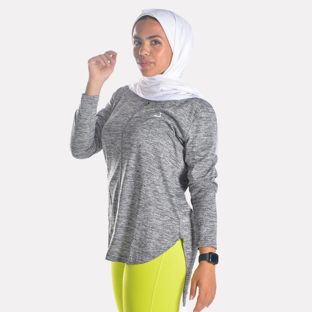 Doe modest sports t-shirt - Dark Heather Grey