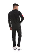 Black ball "Unisex" Active Training Set Of Pant And Jacket-Black*Red - Champsland